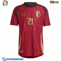 Fotballdrakt Herre Belgia Timothy Castagne #21 Hjemmedrakt EM 2024 Kortermet